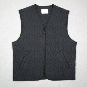 Aime Leon Dore Vest Mens Black Quilted Full Zip Sleeveless Lightweight